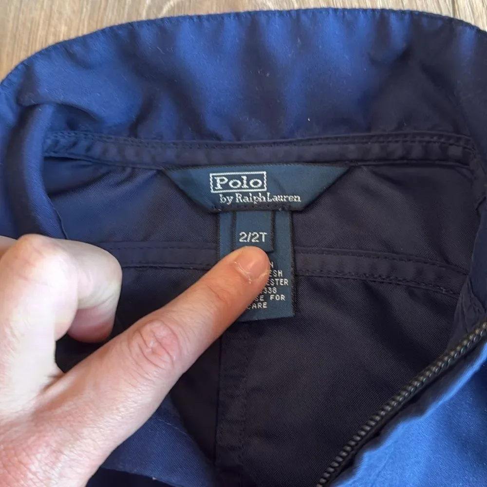 POLO RALPH LAUREN TODDLER BOYS NAVY JACKET SIZE 2T